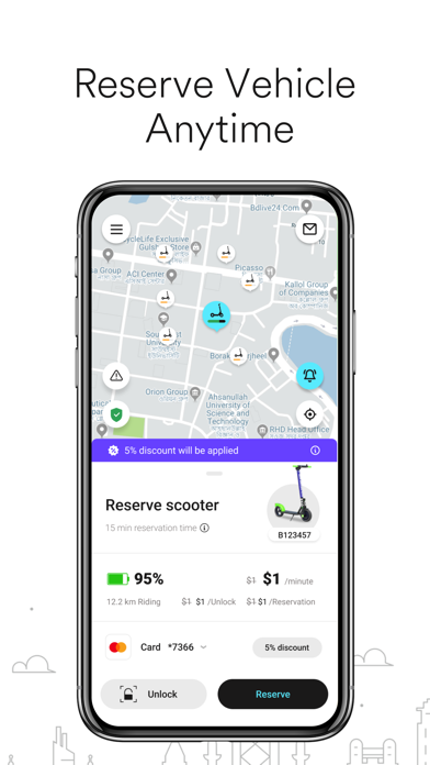 EVA ride - Scooter Sharing Screenshot