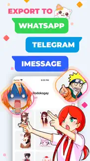 anime stickers - sticker maker iphone screenshot 2