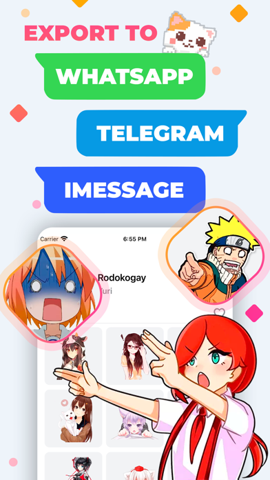 Screenshot #2 pour Anime Stickers - Sticker Maker