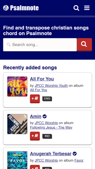 Psalmnote Screenshot