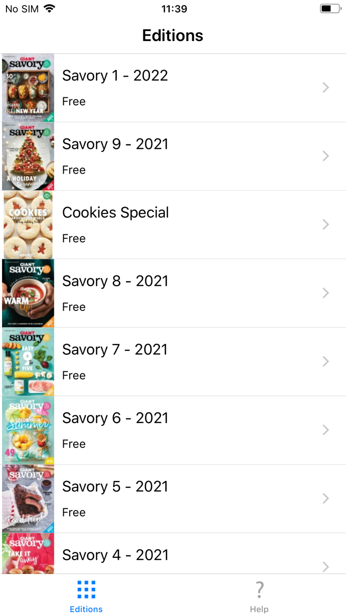 Savory Mag. Giant Food Stores