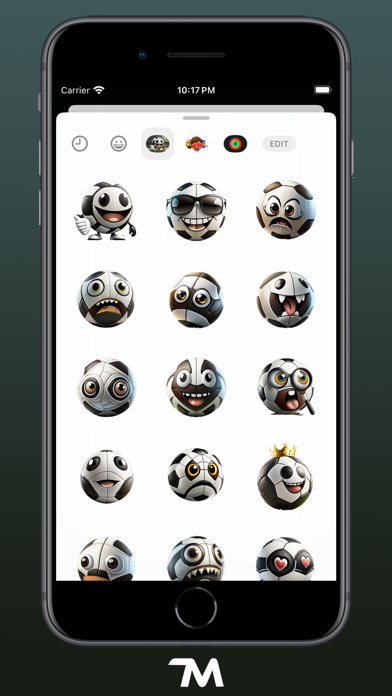 Screenshot #2 pour Soccer Faces Stickers