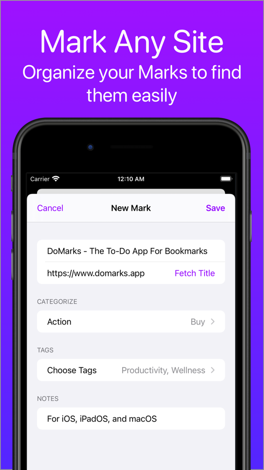 #2. DoMarks (macOS) 由: Random Projects, LLC