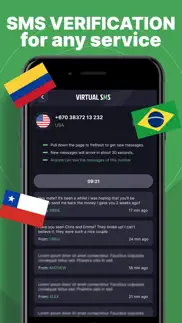 virtual sms: second number now iphone screenshot 3
