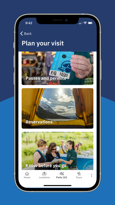 Parks Canada App Screenshot