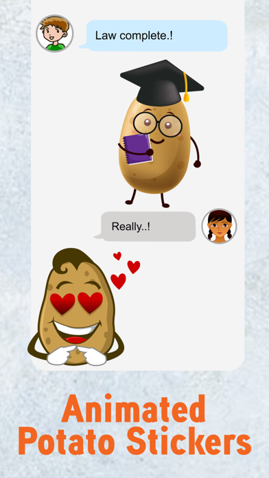 Animated Potato Stickers Screenshot