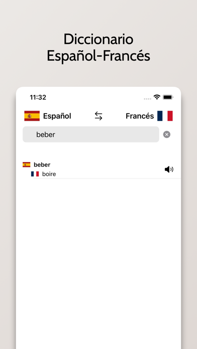 Francés/Español Diccionario Screenshot