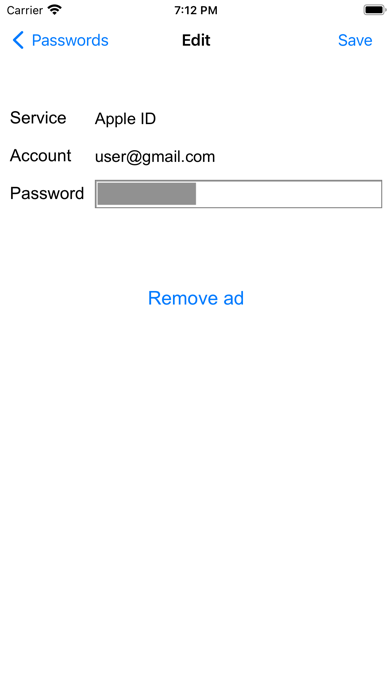 Safe for Password Screenshot