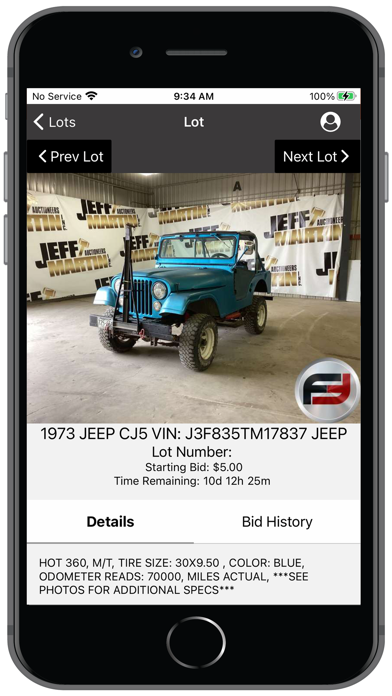 Freije & Freije Auctioneers Screenshot