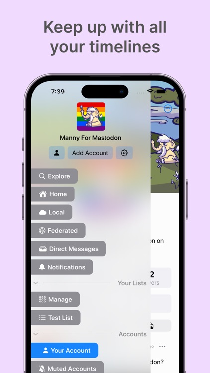 Manny - for Mastodon