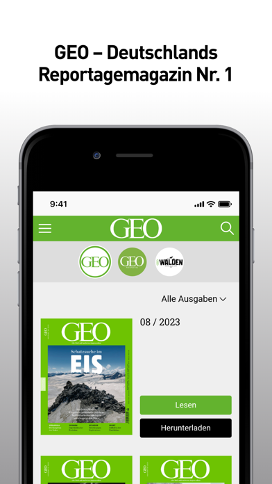 GEO Digital Magazin Screenshot