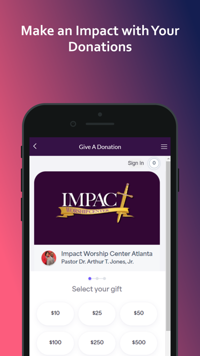 Impact Worship Center Screenshot