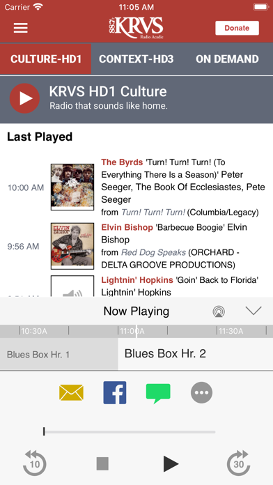 KRVS 88.7 FM Screenshot