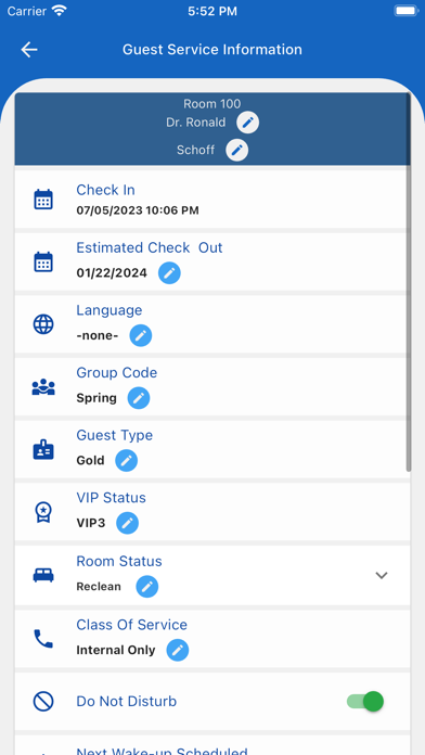 Jazzware Hotel Operations Screenshot