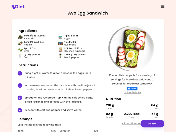 RxDiet Virtual Food Farmacy