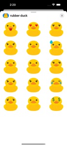 Yellow Rubber Duck Stickers screenshot #1 for iPhone