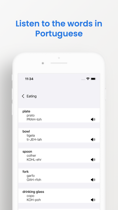 Portuguese Phrasebook Screenshot