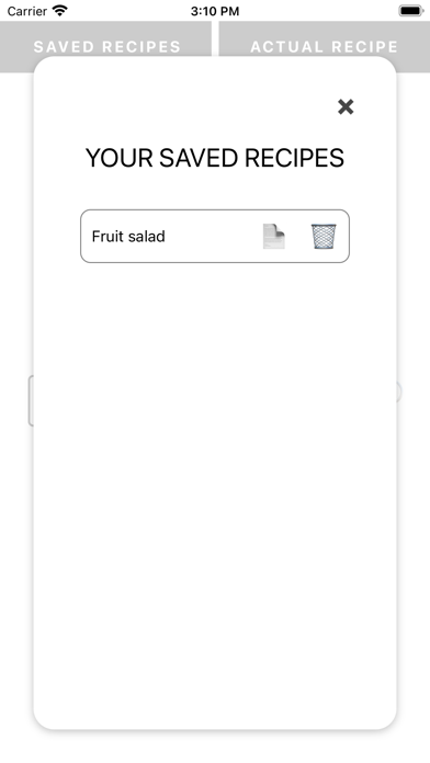 +food: recipe calculator Screenshot