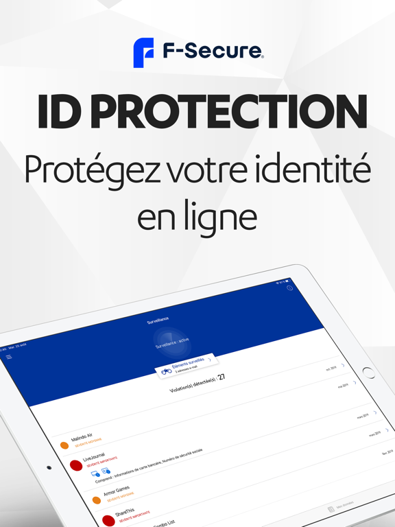 Screenshot #4 pour F-Secure ID PROTECTION