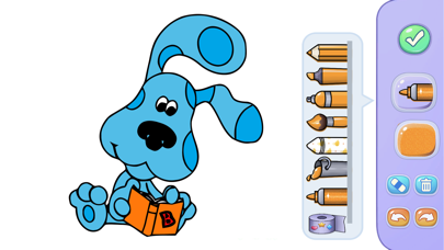 Blue Clues Coloring Glitter Screenshot