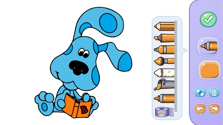 Blue Clues Coloring Glitter