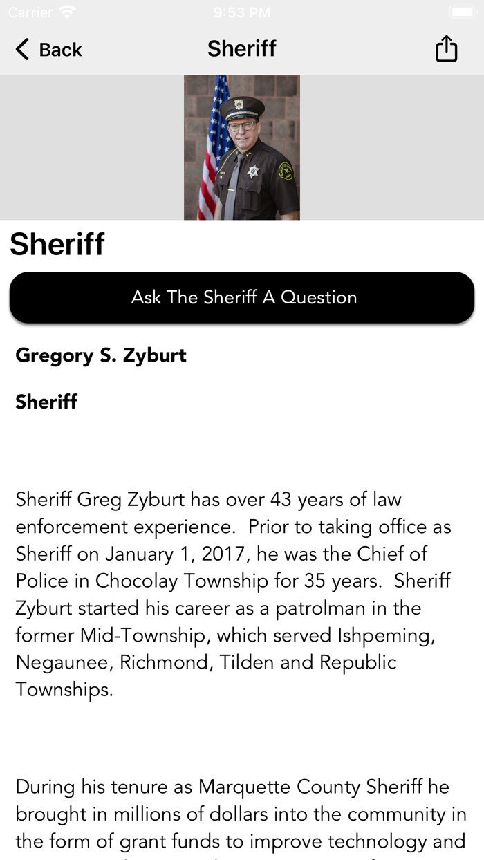 Marquette County Sheriff