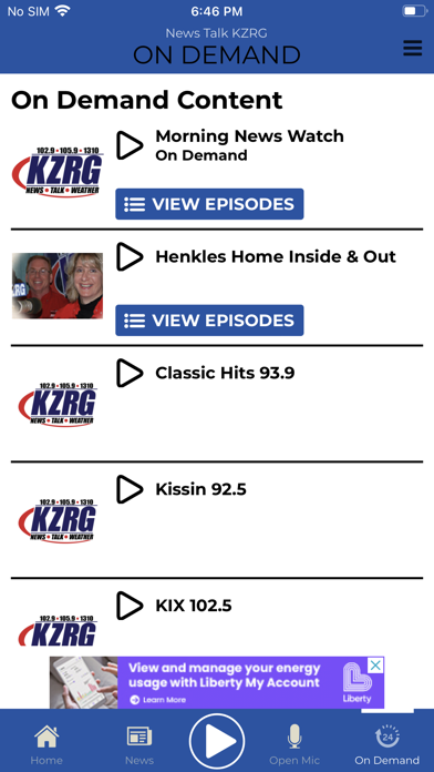 NewsTalk KZRG Screenshot