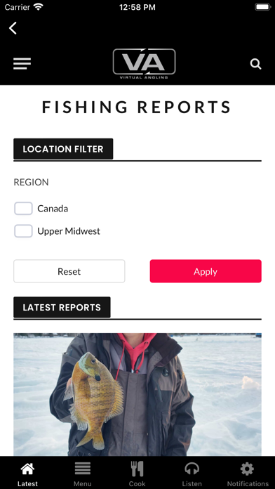 Virtual Angling Screenshot