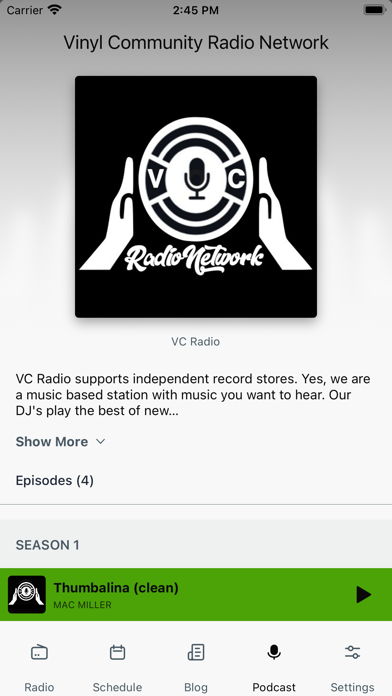 Vinyl Community Radio Screenshot