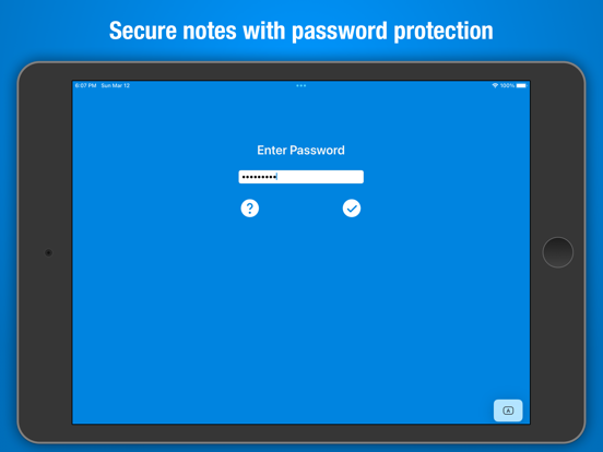 Screenshot #1 for Secure Notepad Pro