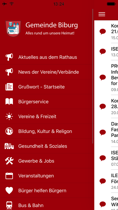 Gemeinde Biburg Screenshot