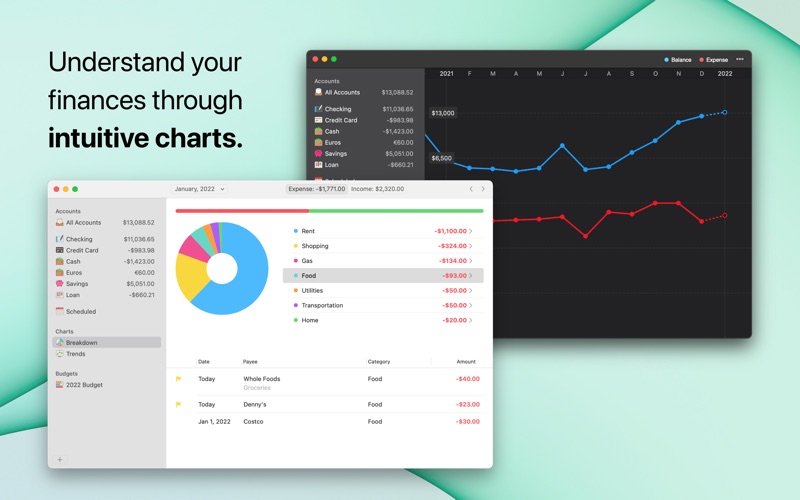 GreenBooks - Money Manager Screenshot