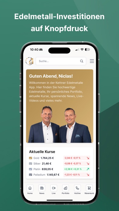Kettner Edelmetalle App Screenshot