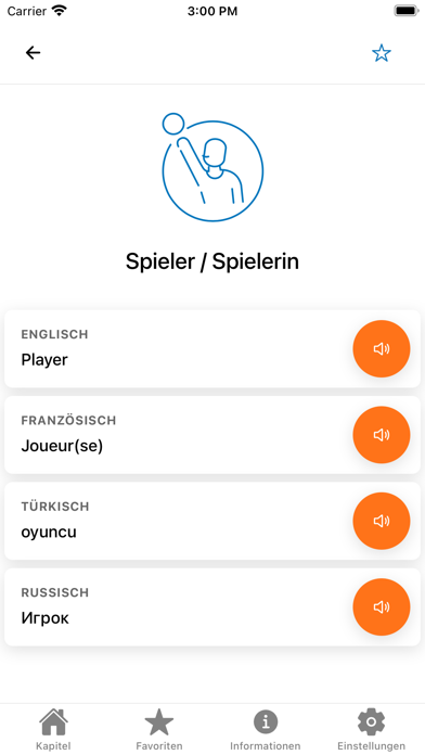 Sportwörterbuch Screenshot