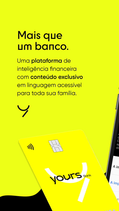 YOURS BANK banco digital jovem Screenshot