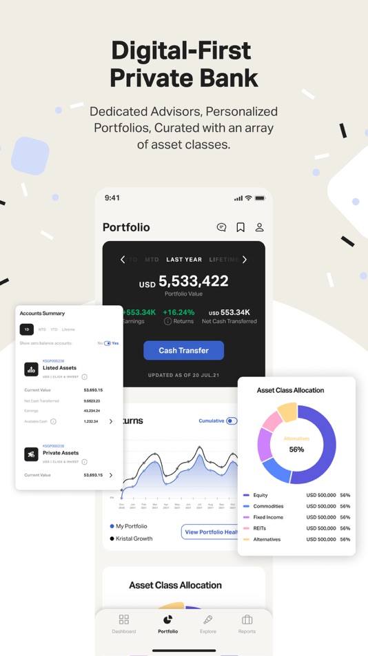 #1. Kristal:Digital Wealth Manager (iOS) Bởi: Kristal