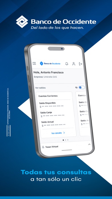 Banco de Occidente Empresas Screenshot