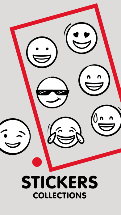 White Smiley Stickers For YOU Screenshot