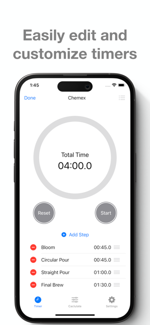 ‎Easy Coffee Timer - Pour Over Screenshot