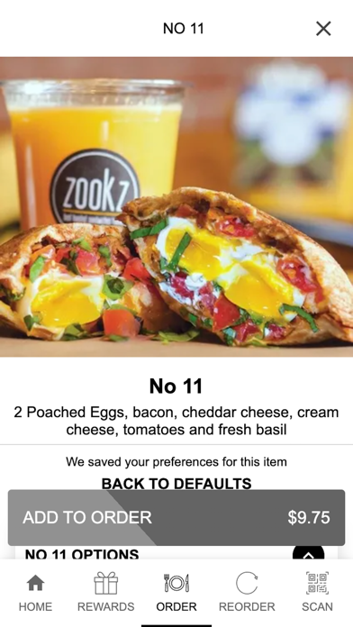Zookz Best Toasted Sandwiches Screenshot