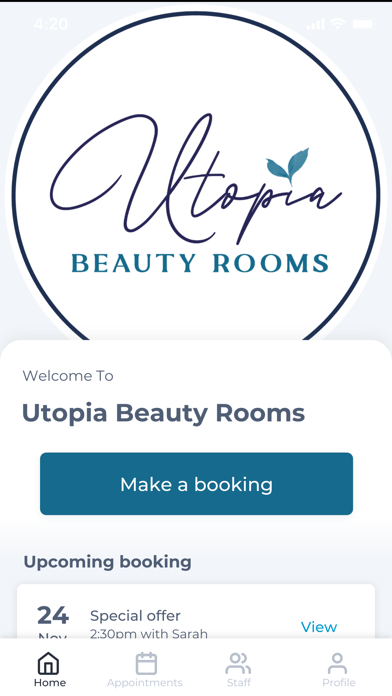 Utopia Beauty Rooms Screenshot