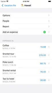 vacation pie iphone screenshot 1