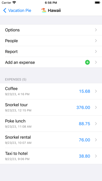 Vacation Pie Screenshot