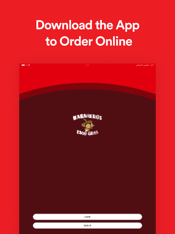 Habaneros Taco Grill iPad screenshot 1 - Food & Drink app