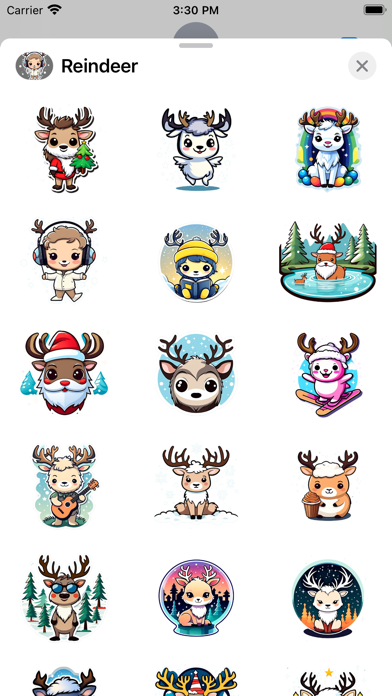 Screenshot #1 pour Stickers: Reindeer 2023