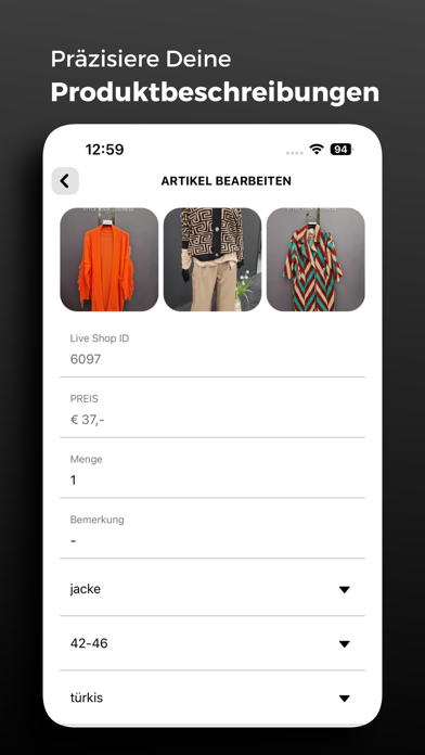 DRESSPLANER Screenshot