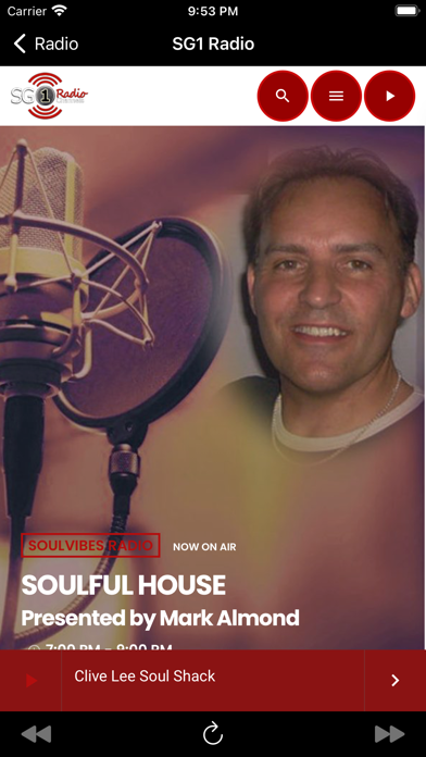 SG1 Radio Screenshot