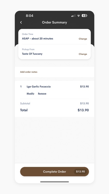 Taste Of Tuscany Restaurant