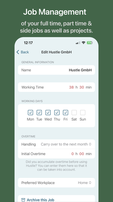 Hustle - Time Tracking Screenshot