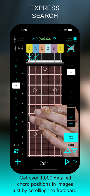 FABULUS Guitar Chords learning Screenshot